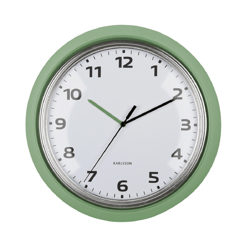 Wall Clock Modern Jungle Green - CLOCKS - Beattys of Loughrea