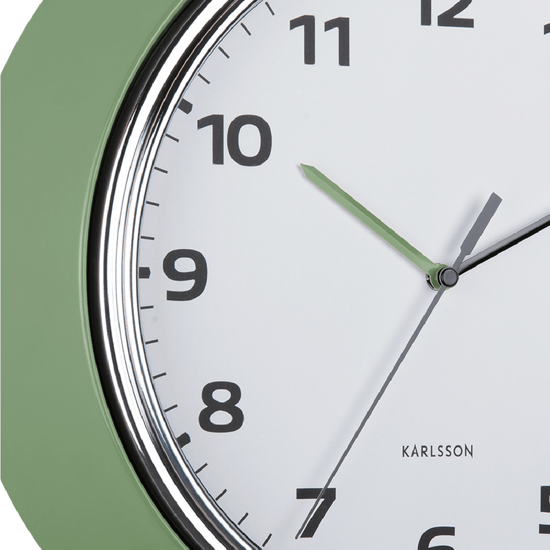 Wall Clock Modern Jungle Green - CLOCKS - Beattys of Loughrea