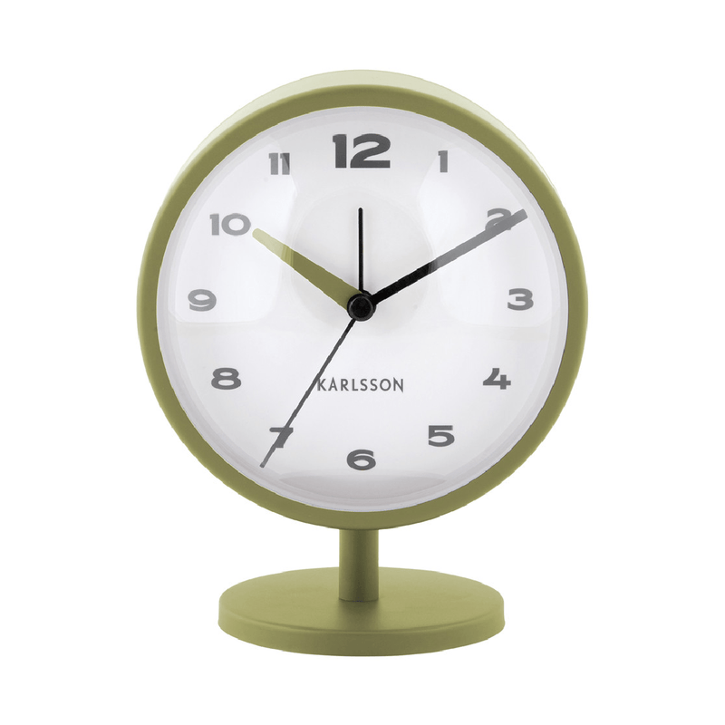 Alarm Clock Brisk Dome Army Green - CLOCKS - Beattys of Loughrea