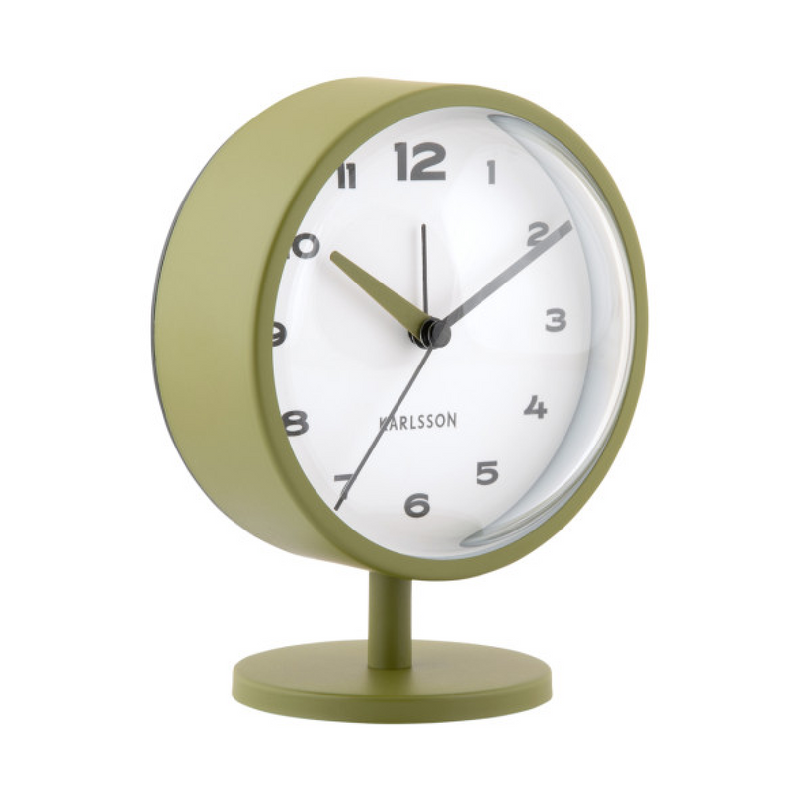 Alarm Clock Brisk Dome Army Green - CLOCKS - Beattys of Loughrea