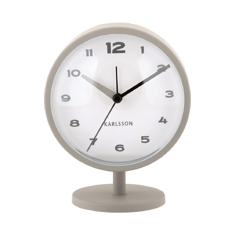 Alarm Clock Brisk Dome Grey - CLOCKS - Beattys of Loughrea