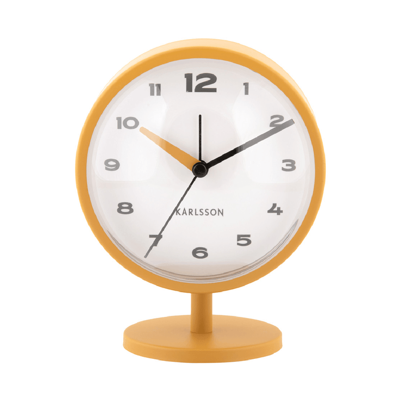 Alarm Clock Brisk Dome Ochre Yellow - CLOCKS - Beattys of Loughrea