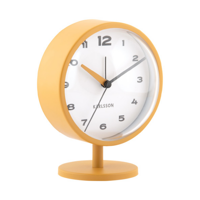 Alarm Clock Brisk Dome Ochre Yellow - CLOCKS - Beattys of Loughrea