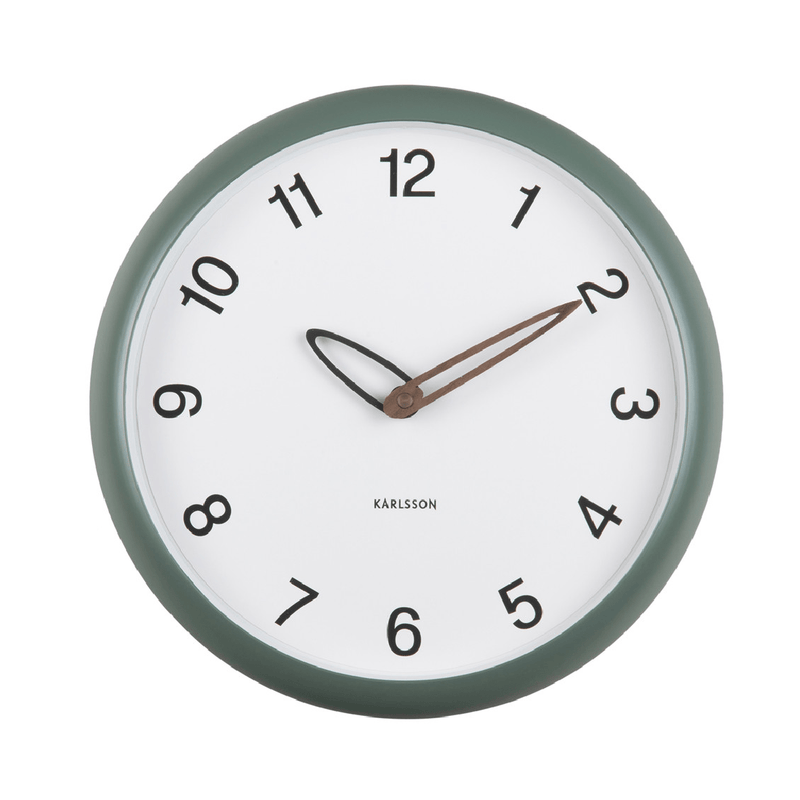 Wall Clock Bella Jungle Green - CLOCKS - Beattys of Loughrea