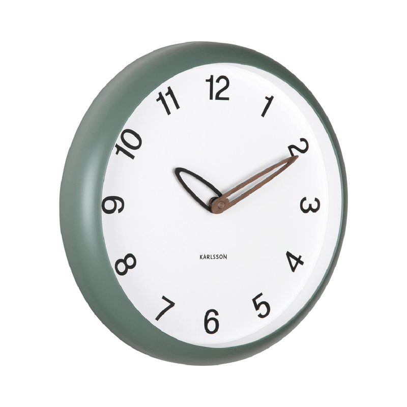 Wall Clock Bella Jungle Green - CLOCKS - Beattys of Loughrea