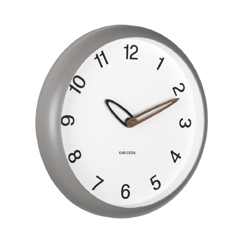 Wall Clock Bella Dark Grey - CLOCKS - Beattys of Loughrea