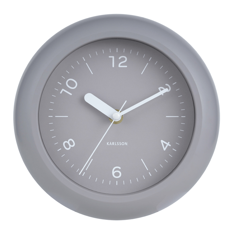 Wall Clock Slope Warm Grey - CLOCKS - Beattys of Loughrea