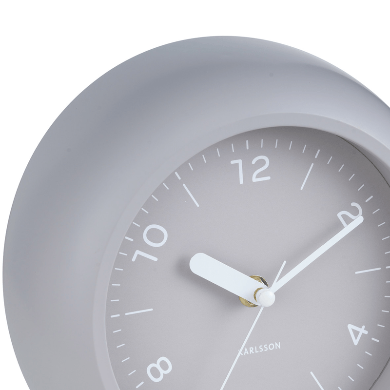 Wall Clock Slope Warm Grey - CLOCKS - Beattys of Loughrea