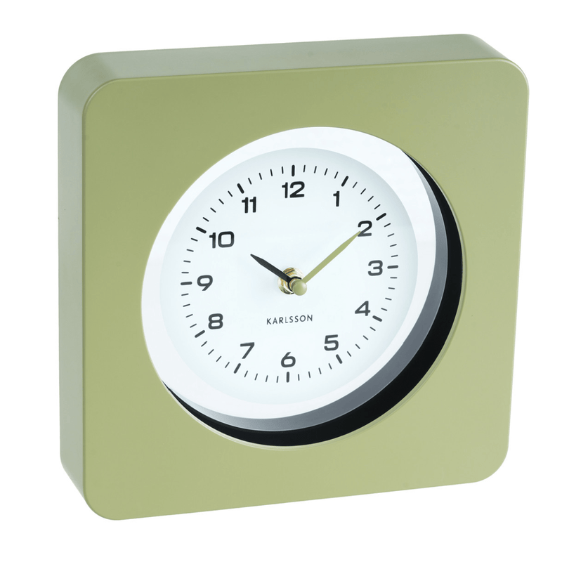 Wall Clock New Vintage Army Green - CLOCKS - Beattys of Loughrea