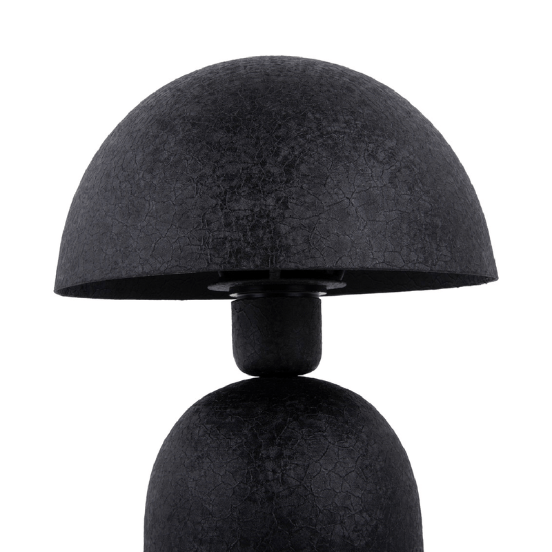 Table Lamp Boaz Iron Textured Black - TABLE/BEDSIDE LAMPS - Beattys of Loughrea