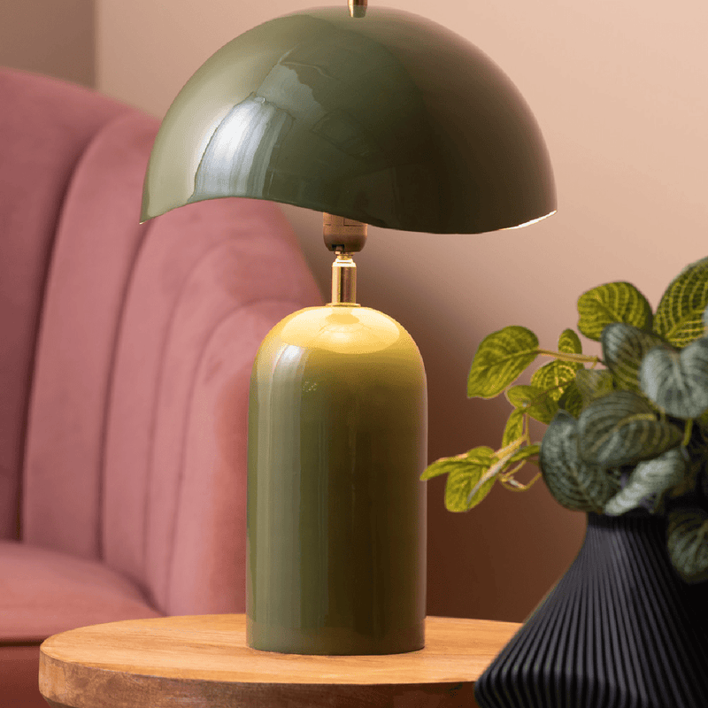 Table Lamp Querido Jungle Green - TABLE/BEDSIDE LAMPS - Beattys of Loughrea