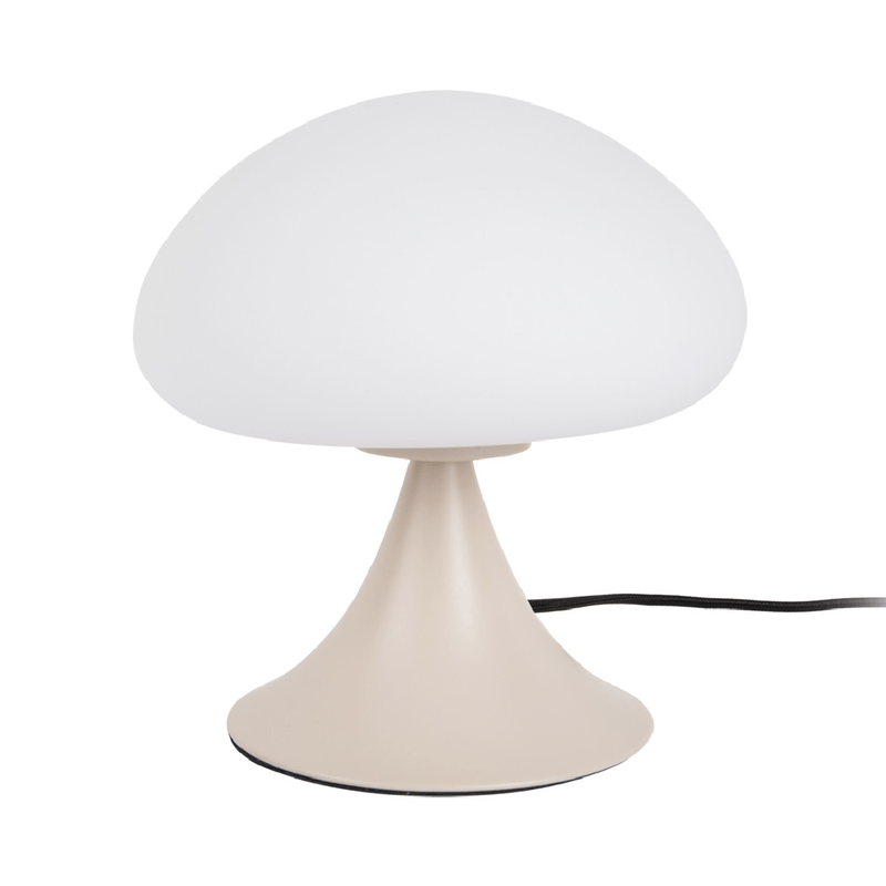 Table Lamp Hongo Warm Grey - TABLE/BEDSIDE LAMPS - Beattys of Loughrea