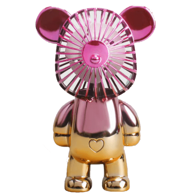 Two - Tone Cerise Gold Bear Fan - FAN HEATERS - Beattys of Loughrea