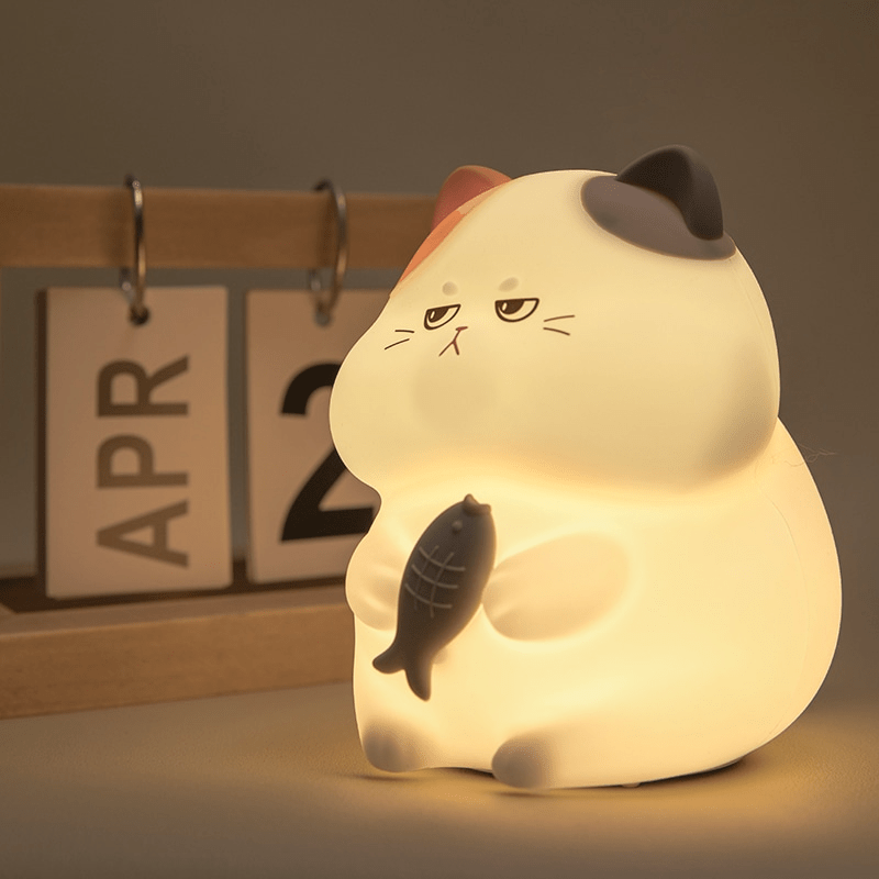 Basil The Cat - Lumi Buddy Nightlight RGB - TABLE/BEDSIDE LAMPS - Beattys of Loughrea