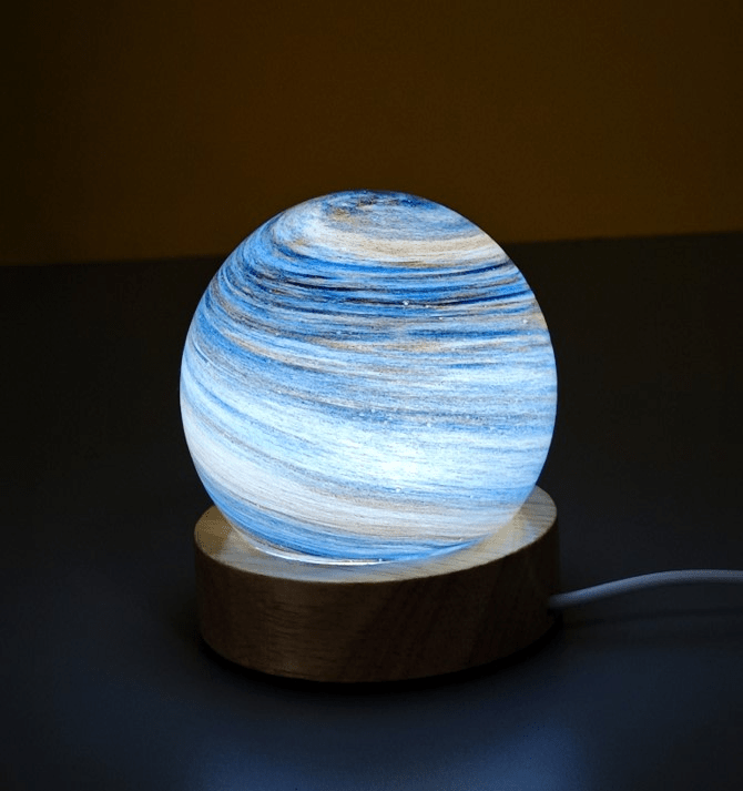 Aurora Mist Planetary Radiant Light 8cm - TABLE/BEDSIDE LAMPS - Beattys of Loughrea