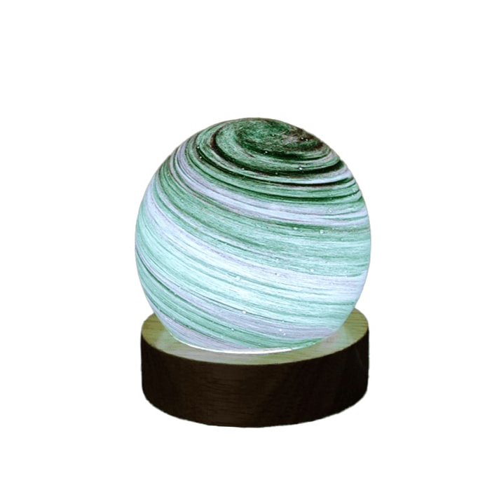 Emerald Solstice Planetary Radiant Light 8cm - TABLE/BEDSIDE LAMPS - Beattys of Loughrea