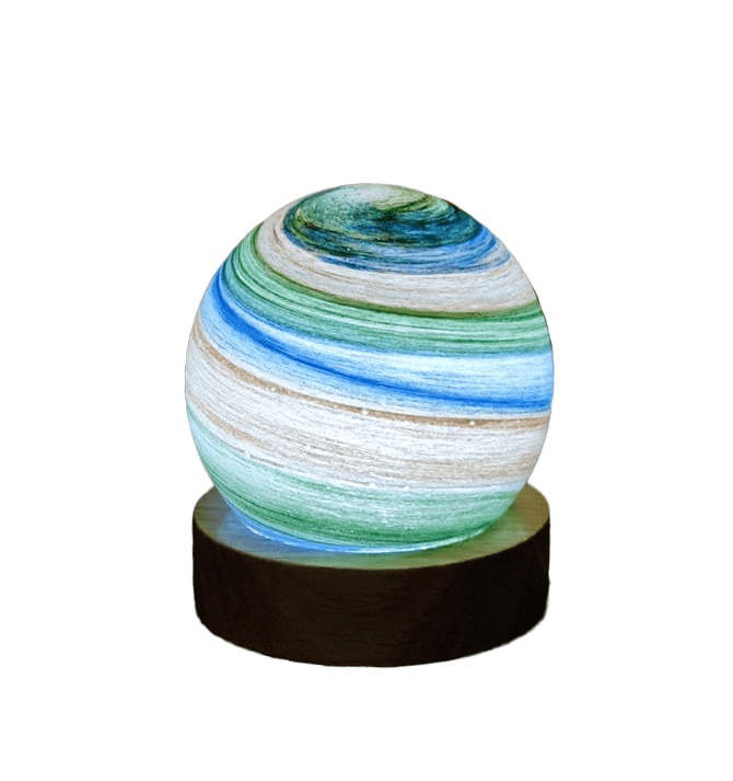 Terra Azure Planetary Radiant Light 8cm - TABLE/BEDSIDE LAMPS - Beattys of Loughrea