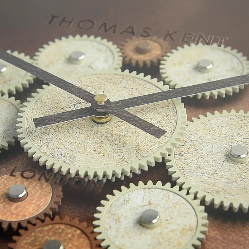 Thomas Kent 21" Clocksmith Wall Clock Cog Bronze - CLOCKS - Beattys of Loughrea