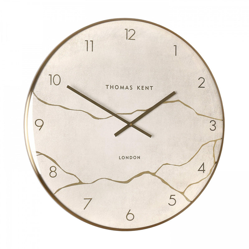 Thomas Kent 26" Oyster Wall Clock Stone - CLOCKS - Beattys of Loughrea