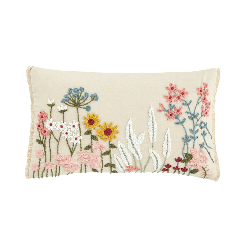 Catherine Lansfield Countryside Floral Embellished Cushion