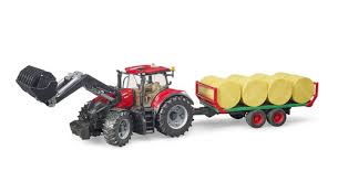 Bruder Case IH With Front loader, Trailer & Bales - FARMS/TRACTORS/BUILDING - Beattys of Loughrea