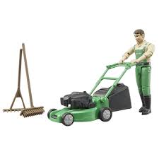 Bruder BWorld Gardener with Mower & Equipment - FARMS/TRACTORS/BUILDING - Beattys of Loughrea