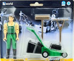 Bruder BWorld Gardener with Mower & Equipment - FARMS/TRACTORS/BUILDING - Beattys of Loughrea