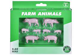 1:32 Pigs & Piglets 8Pcs - FARMS/TRACTORS/BUILDING - Beattys of Loughrea