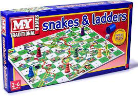 Traditional Snakes & Ladders Game - BOARD GAMES / DVD GAMES - Beattys of Loughrea