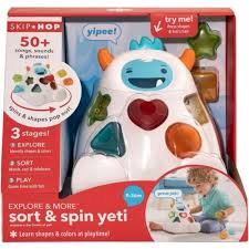 Explore & More Sort & Spin Yeti - BABY TOYS - Beattys of Loughrea