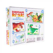 Dinosaur Roar 4In1 Jigsaw Puzzle - JIGSAWS - Beattys of Loughrea