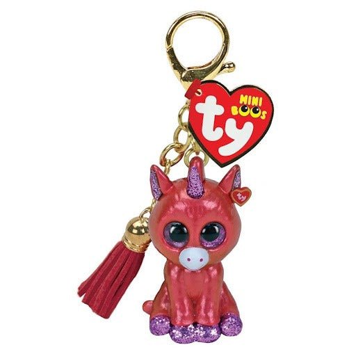 Sunset Unicorn Mini Boo Key Clip - SYLVANIAN / BEANIE BABIES - Beattys of Loughrea