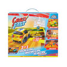 Little Tikes Crazy Fast 3In1 Rollin Bowlin Racin Playset - CARS/GARAGE/TRAINS - Beattys of Loughrea