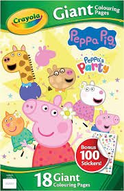 Crayola Peppa Pig Giant Colouring Pages With Stickers - BOOKS - Beattys of Loughrea