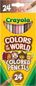 Crayola 24 Colours Of The World Coloured Pencils - ART & CRAFT/MAGIC/AIRFIX - Beattys of Loughrea