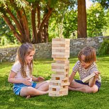 Tumble Tower (54Pcs - Pc Size: 15X15X3Cm) - SWINGS/SLIDE OUTDOOR GAMES - Beattys of Loughrea