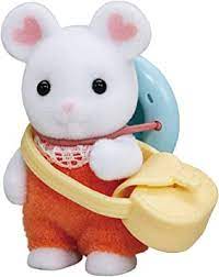 Sylvanians Marshmallow Mouse Baby - SYLVANIAN / BEANIE BABIES - Beattys of Loughrea