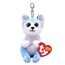 TY Thunder Husky - Beanie Bellies Keychain