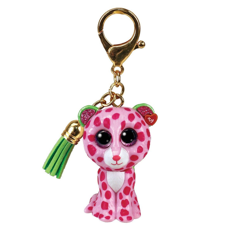 TY Glamour Leopard - Mini Boo - Key Clip - SYLVANIAN / BEANIE BABIES - Beattys of Loughrea