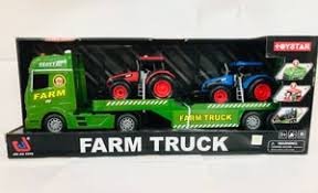 Transporter Truck With 2 Tractors With Sound & Lights 1/12 SCALE - FARMS/TRACTORS/BUILDING - Beattys of Loughrea