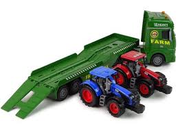 Transporter Truck With 2 Tractors With Sound & Lights 1/12 SCALE - FARMS/TRACTORS/BUILDING - Beattys of Loughrea