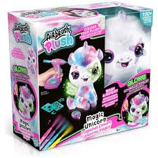 Airbrush Plush Unicorn Glow In The Dark - ART & CRAFT/MAGIC/AIRFIX - Beattys of Loughrea