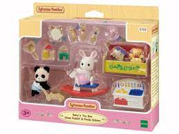 Sylvanians Babys Toy Box Snow Rabbit & Panda Babies - SYLVANIAN / BEANIE BABIES - Beattys of Loughrea