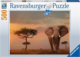 African Elephant 500Pce Puzzle - JIGSAWS - Beattys of Loughrea