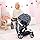 Combi Dolls Pram Xeo Navy With White Stars