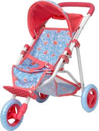 DollsWorld Deluxe 3 Wheel Stroller - DOLL ACCESSORIES/PRAMS - Beattys of Loughrea