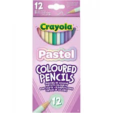 Crayola 12 Pastel Coloured Pencils - ART & CRAFT/MAGIC/AIRFIX - Beattys of Loughrea