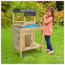 Tp Junior Cook Wooden Mud Kitchen - SWINGS/SLIDE OUTDOOR GAMES - Beattys of Loughrea