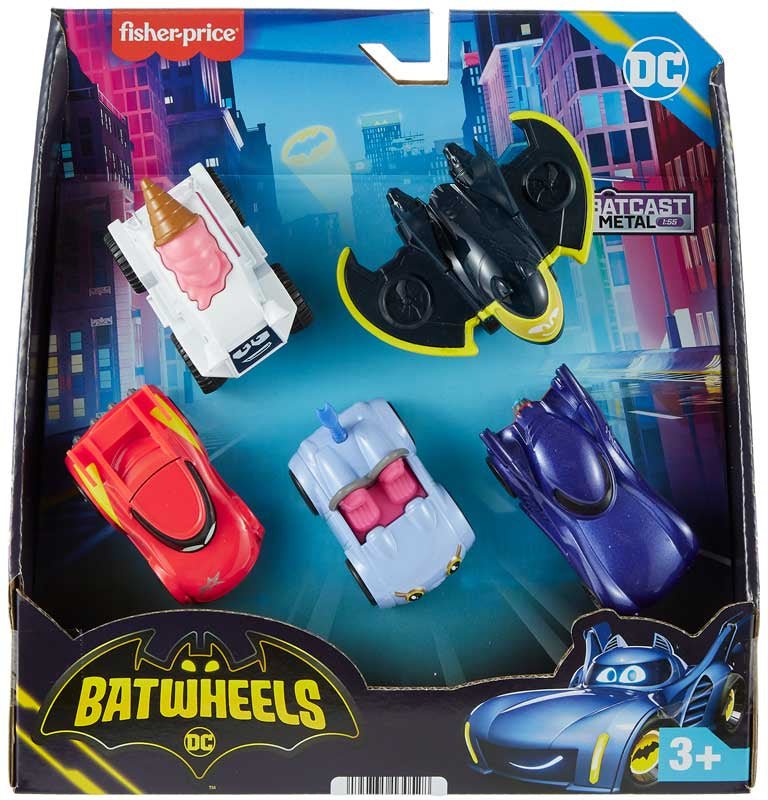 Fisher Price Batwheels Vehicle 5-Pack - FARMS/TRACTORS/BUILDING - Beattys of Loughrea