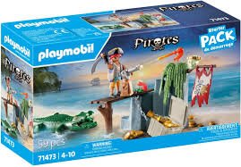 Playmobil Pirate with Alligator - CONSTRUCTION - LEGO/KNEX ETC - Beattys of Loughrea